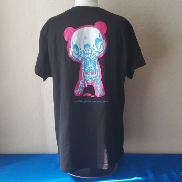 Hot Topic Gloomy Bear Mens T-Shirt - Hot Pink Bloody Bear Outline XL - Picture 4 of 6